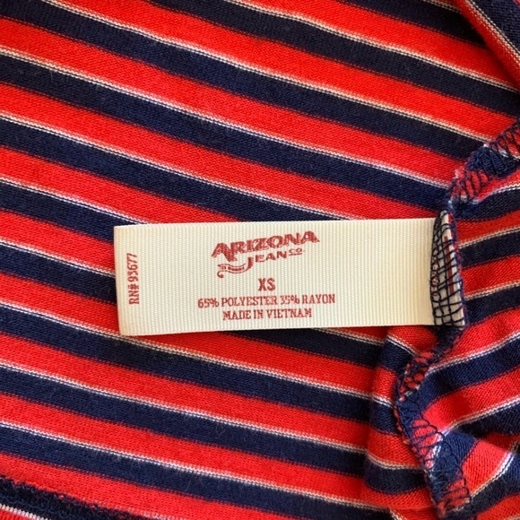 Arizona Jean Co. Red And Blue Striped Dress - Picture 3 of 6